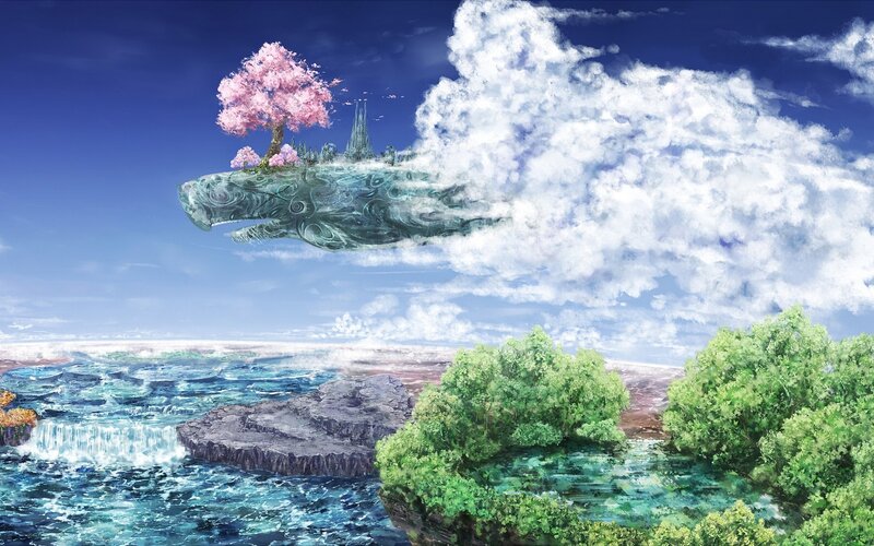 Whale-shaped Island