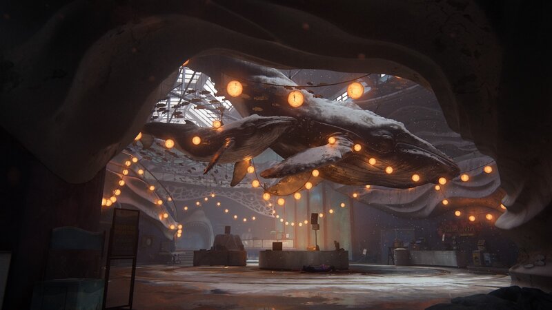 Whale Skeletons in Hall