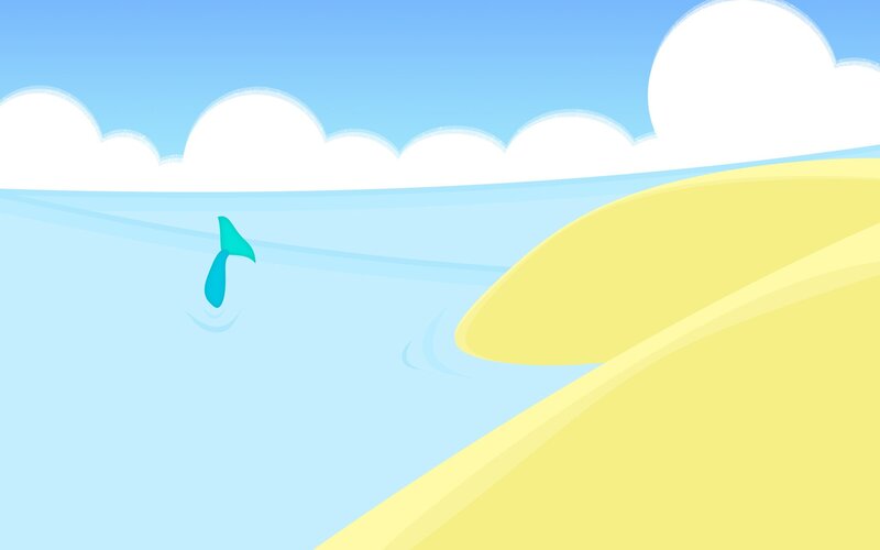 whale tail in ocean