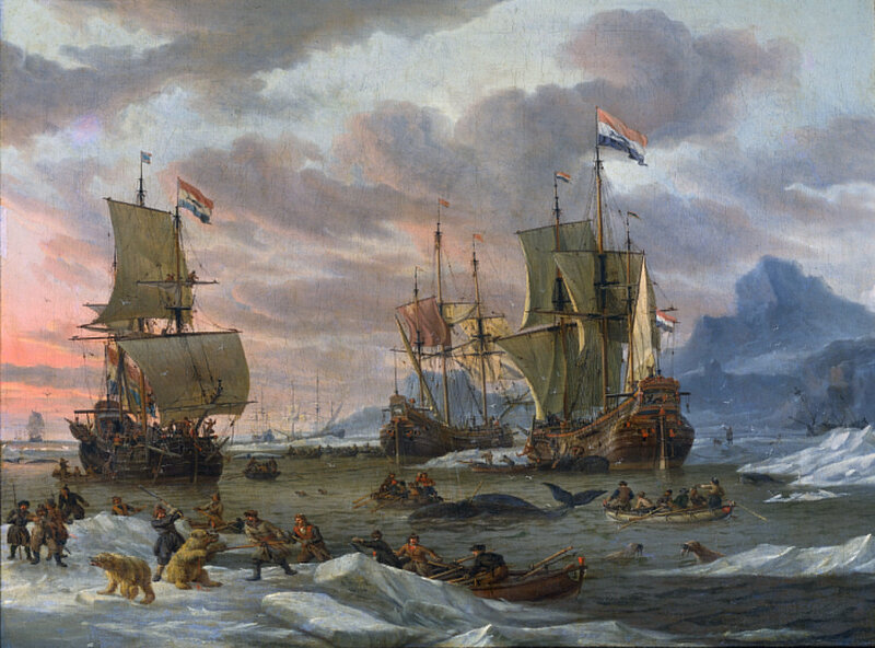Whaling Expedition in Ice