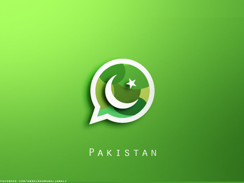 Whatsapp Logo with Pakistan Flag