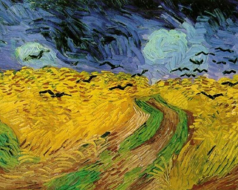 Wheat Field with Crows — Yellow
