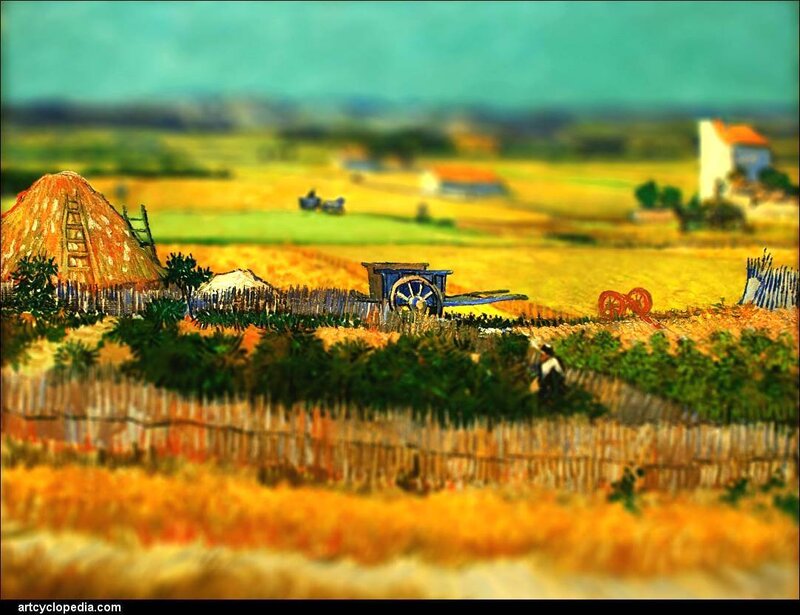 Wheat Field with Haystack — Yellow