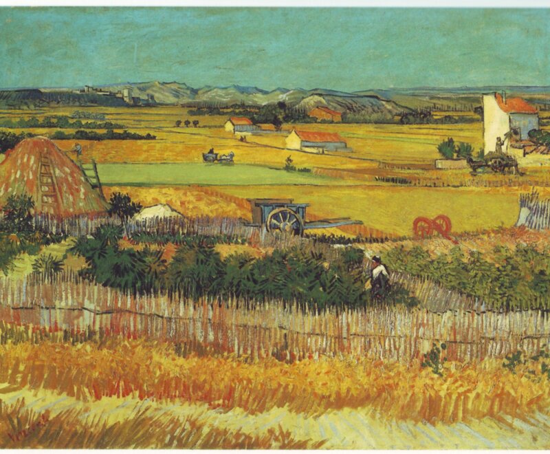 Wheat Fields with Farm — Yellow