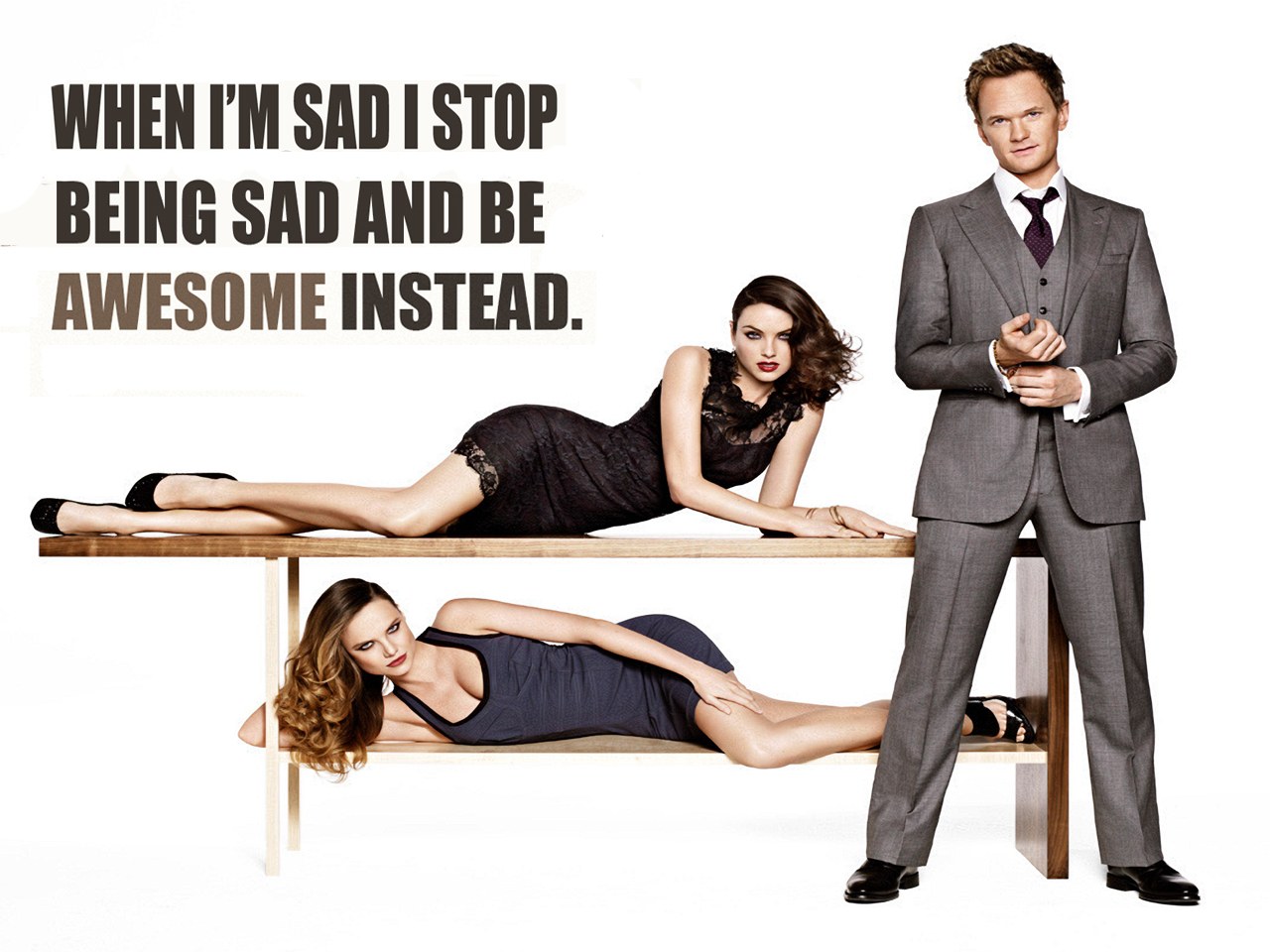 When I'm sad, be awesome