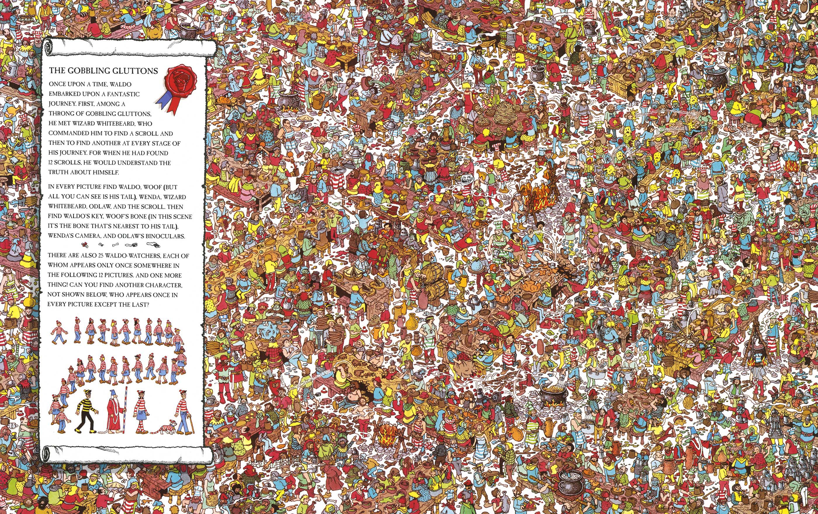 Where's Waldo? Gobbling Gluttons