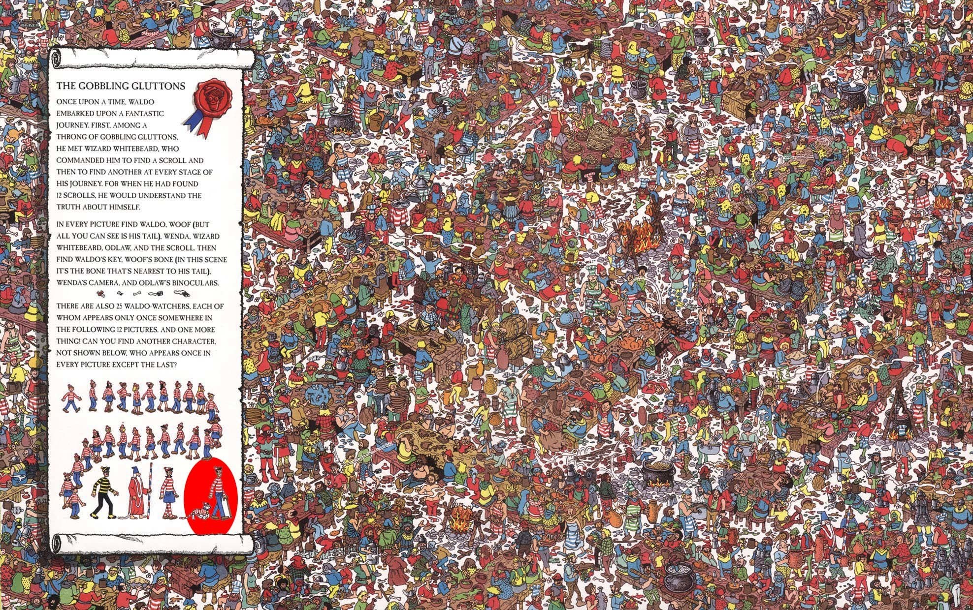 Where's Waldo? The Gobbling Gluttons