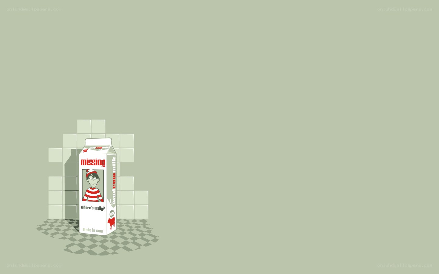 Where's Wally? milk carton