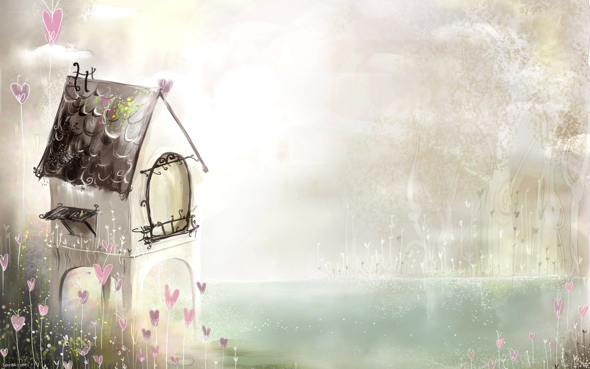 whimsical cottage by the lake