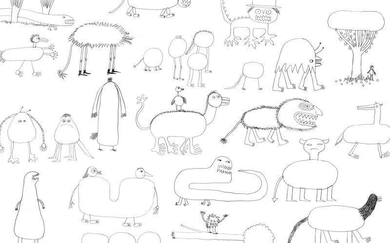 whimsical creature drawings