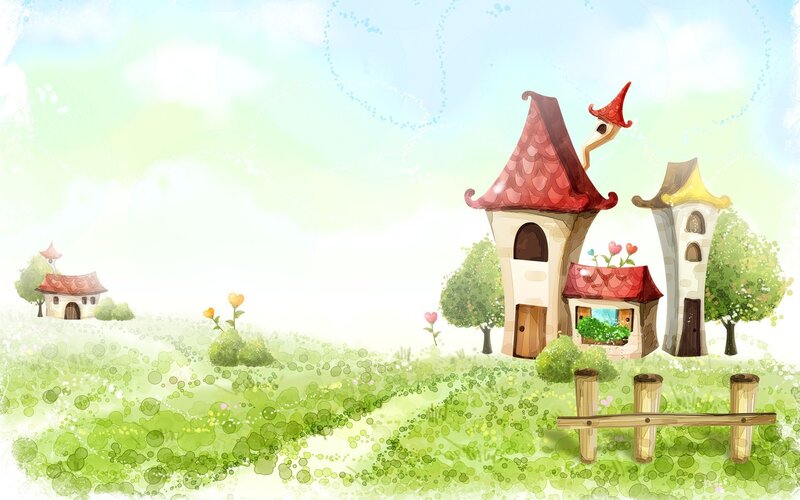 whimsical fairy tale village