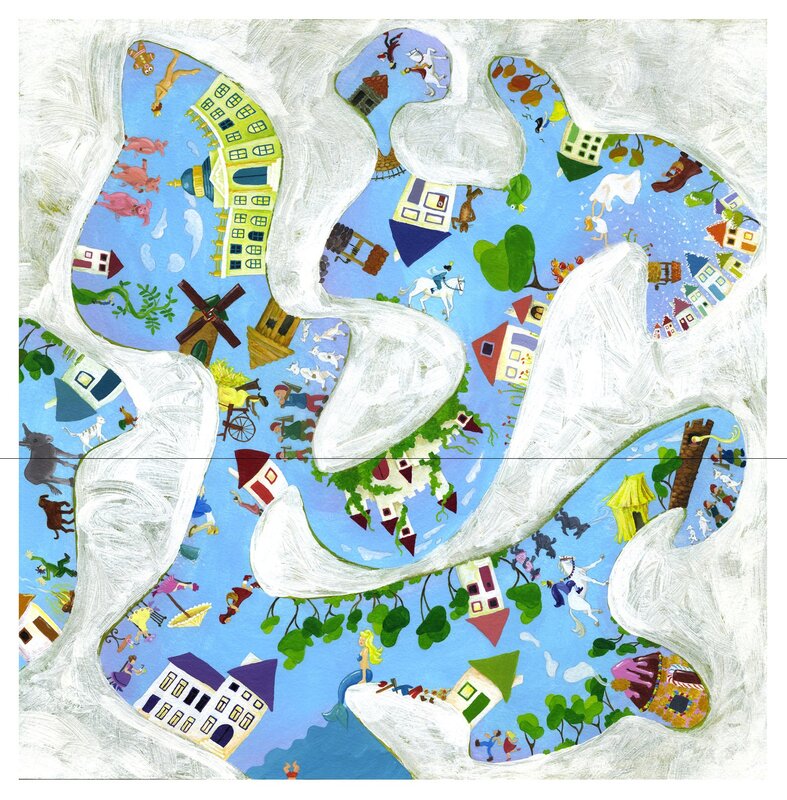 whimsical fantasy world map