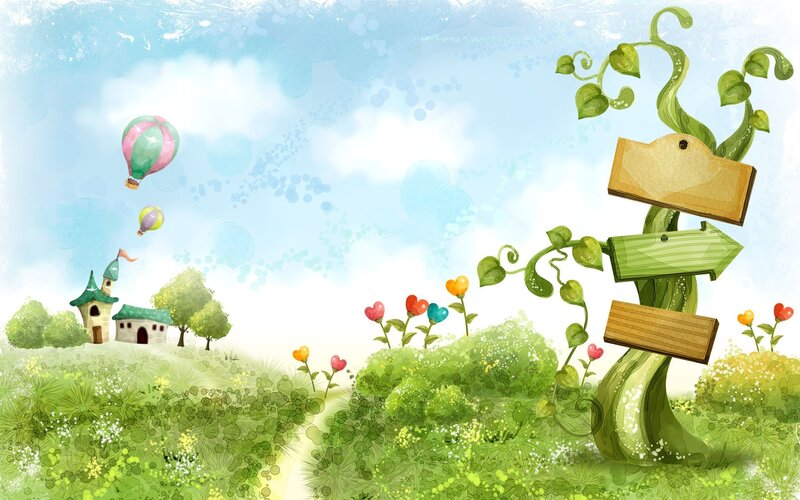 whimsical garden landscape