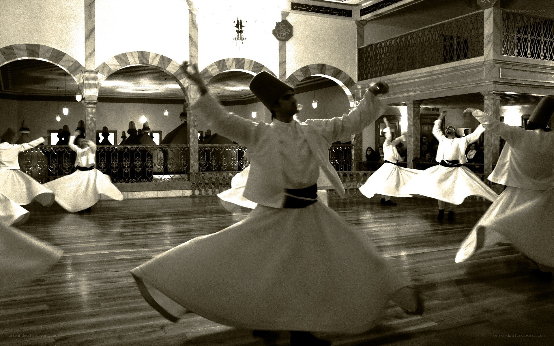 Whirling Dervishes in Performance