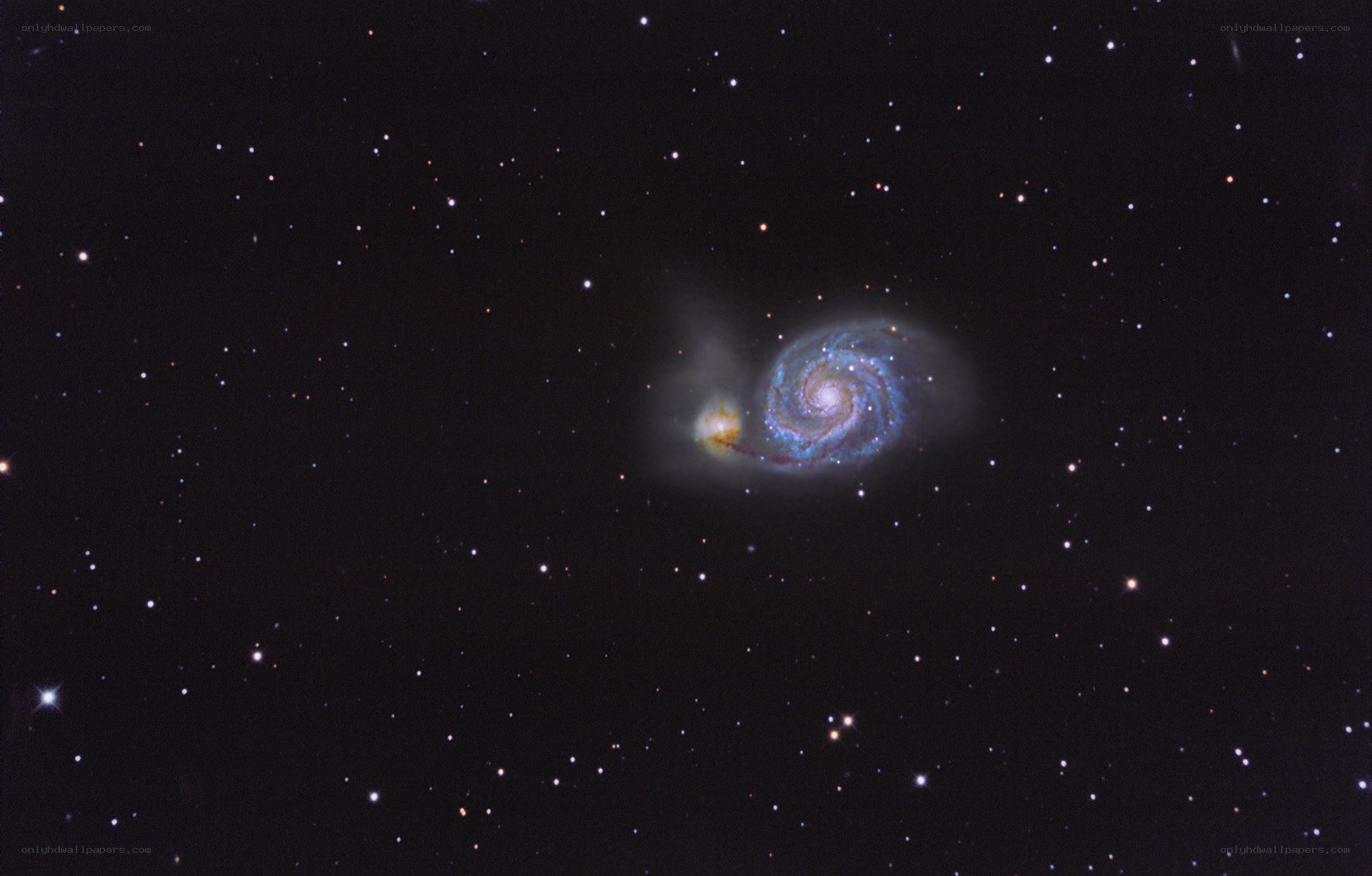 Whirlpool Galaxy and companion