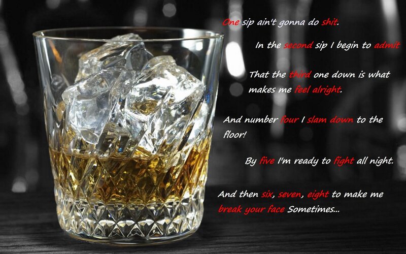 Whiskey and lyrics