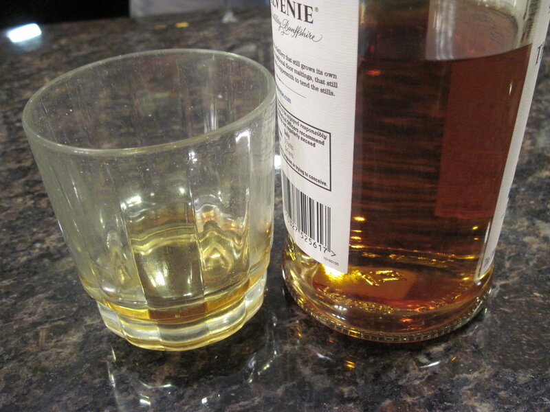 Whiskey Bottle and Glass