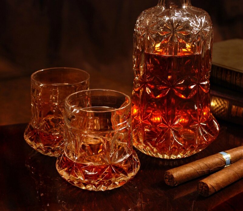 Whiskey Decanter and Glasses