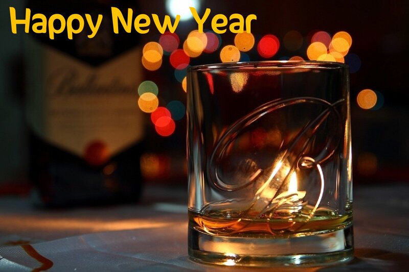 Whiskey Glass with Candle