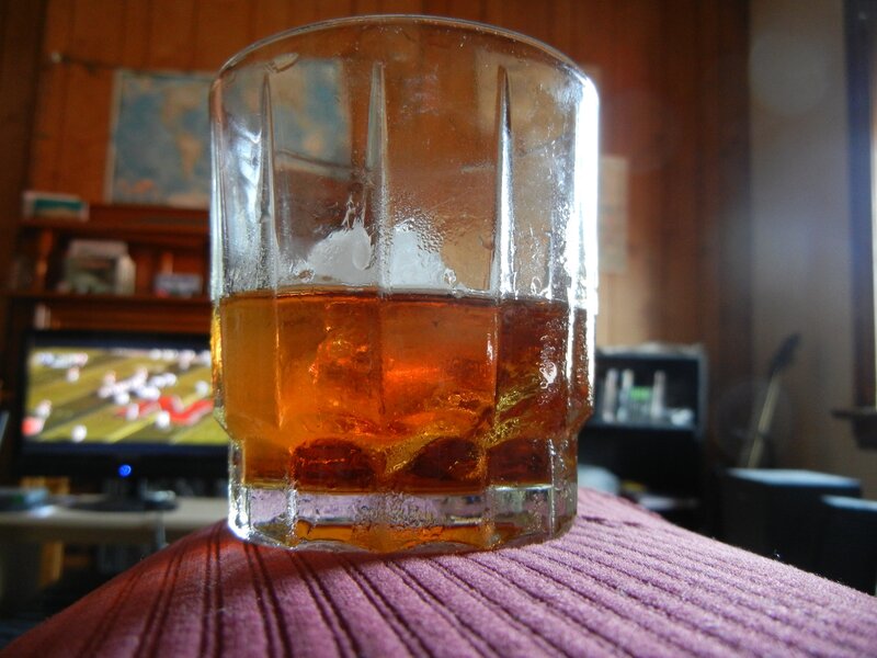 whiskey on a table