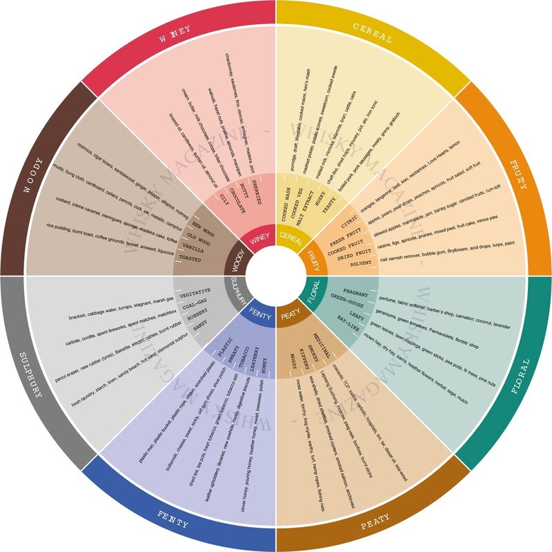 Whisky Flavor Wheel