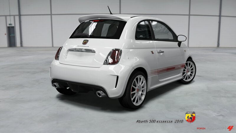 White Abarth 500 Car — Neutral