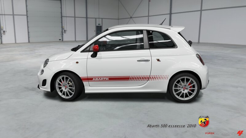 White Abarth Car — Neutral