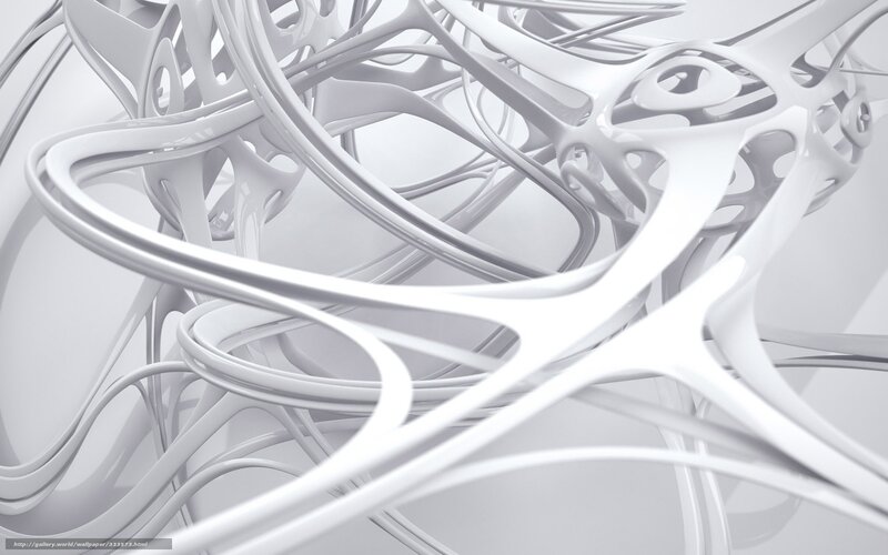 white abstract flowing lines