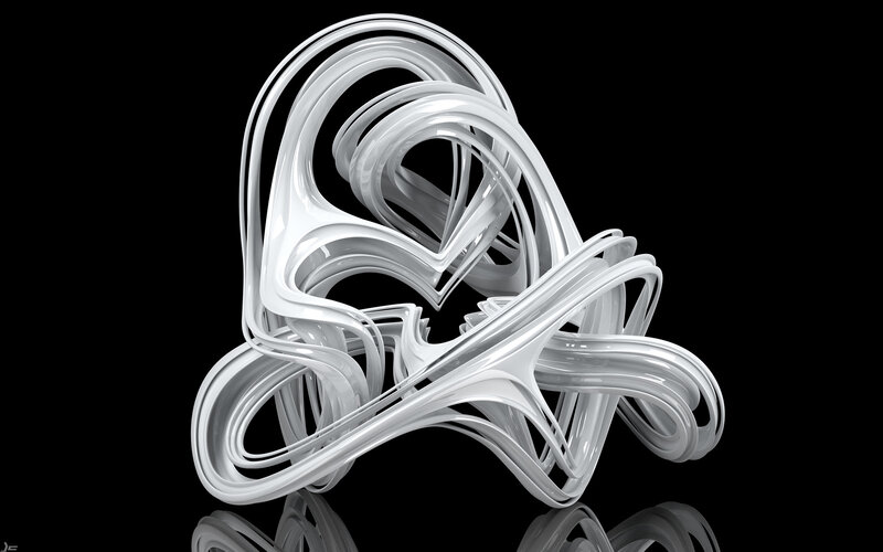 white abstract sculpture