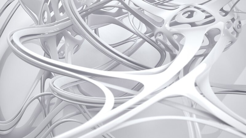 white abstract sculpture