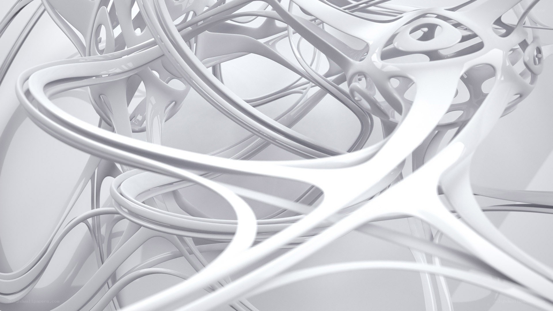white abstract sculpture