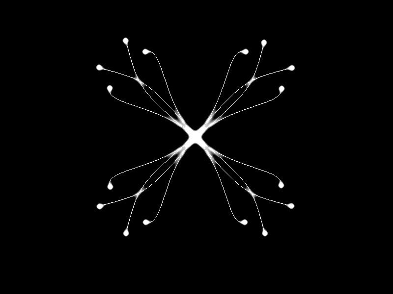white abstract starburst pattern