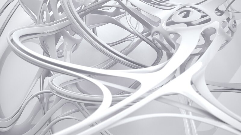 White Abstract Structure — Calm