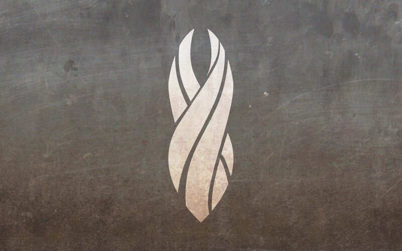 White Abstract Symbol — Gray, Neutral