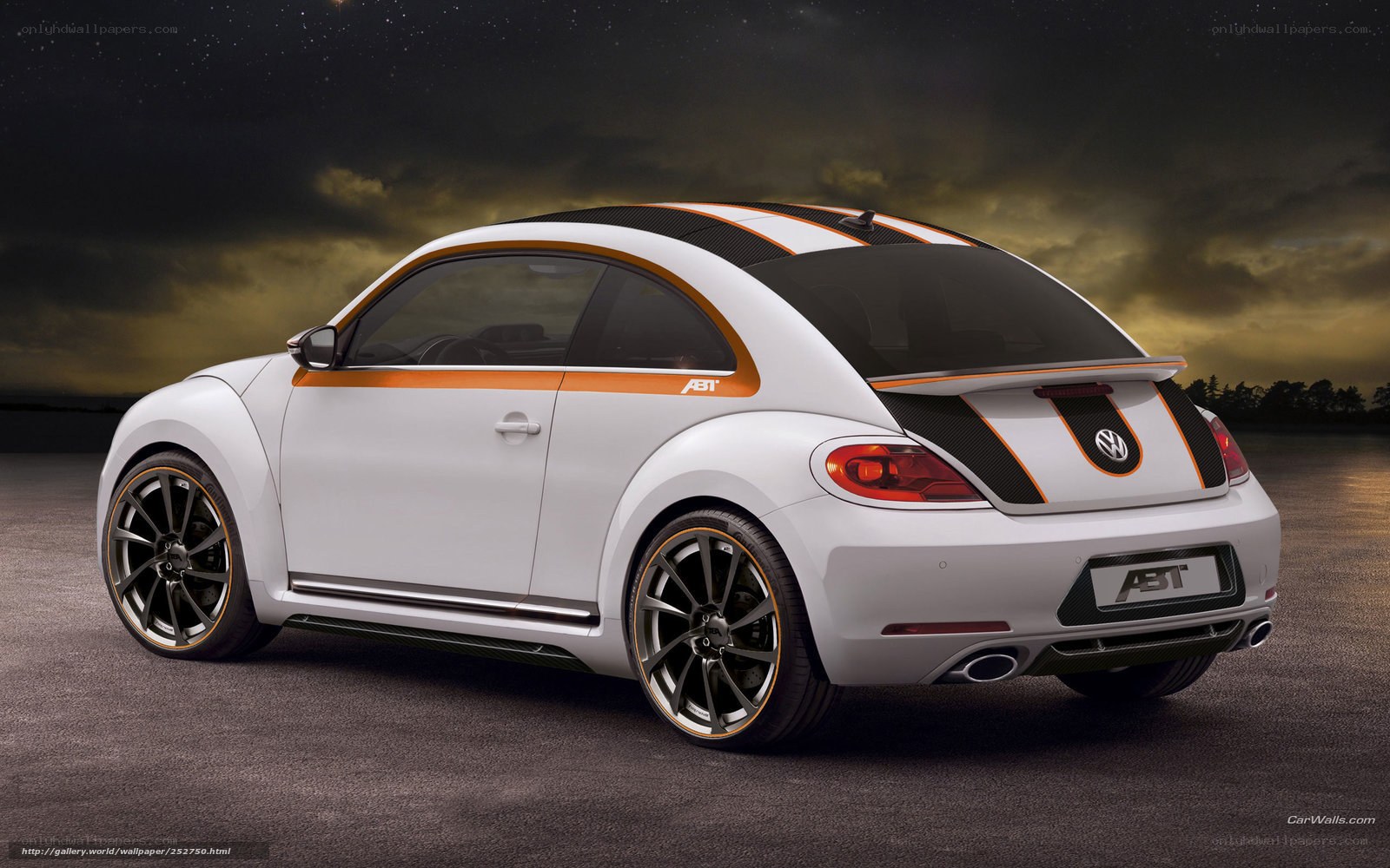 White ABT Beetle with orange accents