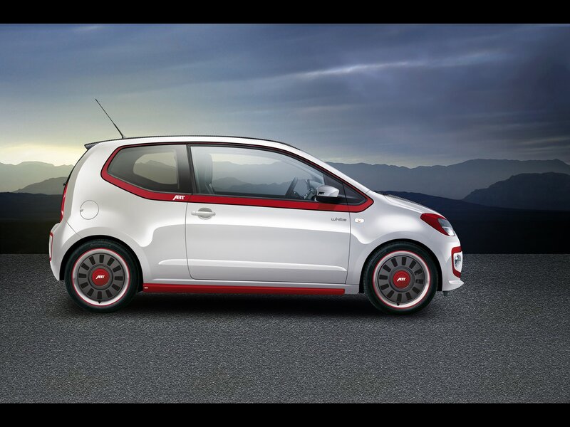 White ABT car with red accents