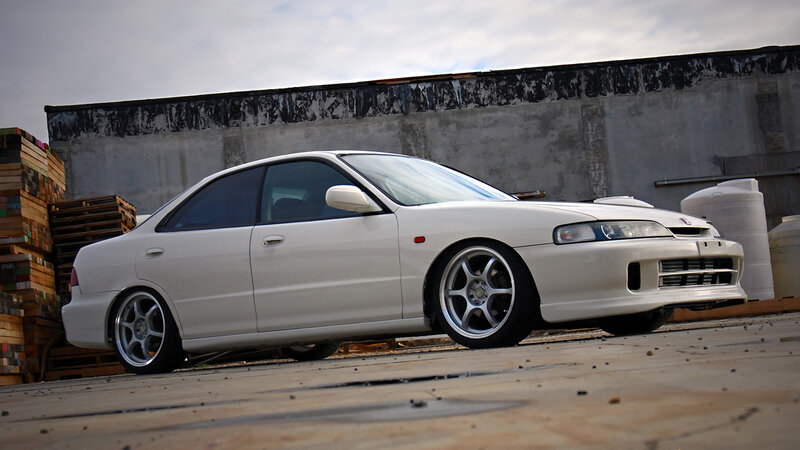 white acura integra