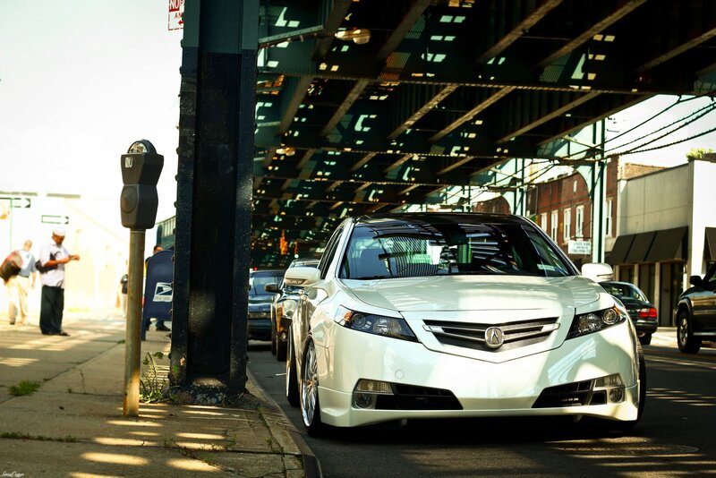 White Acura Sedan