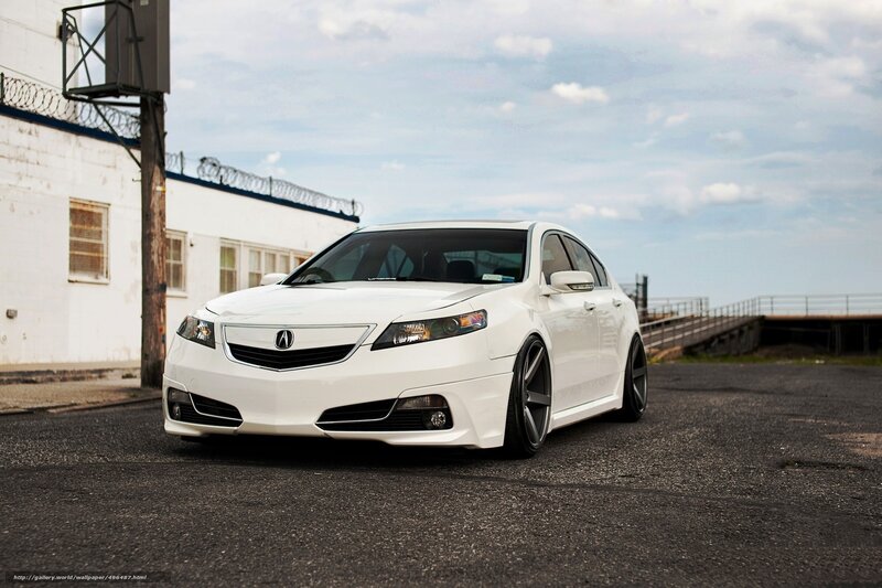 White Acura TL Sedan — Dramatic, Afternoon