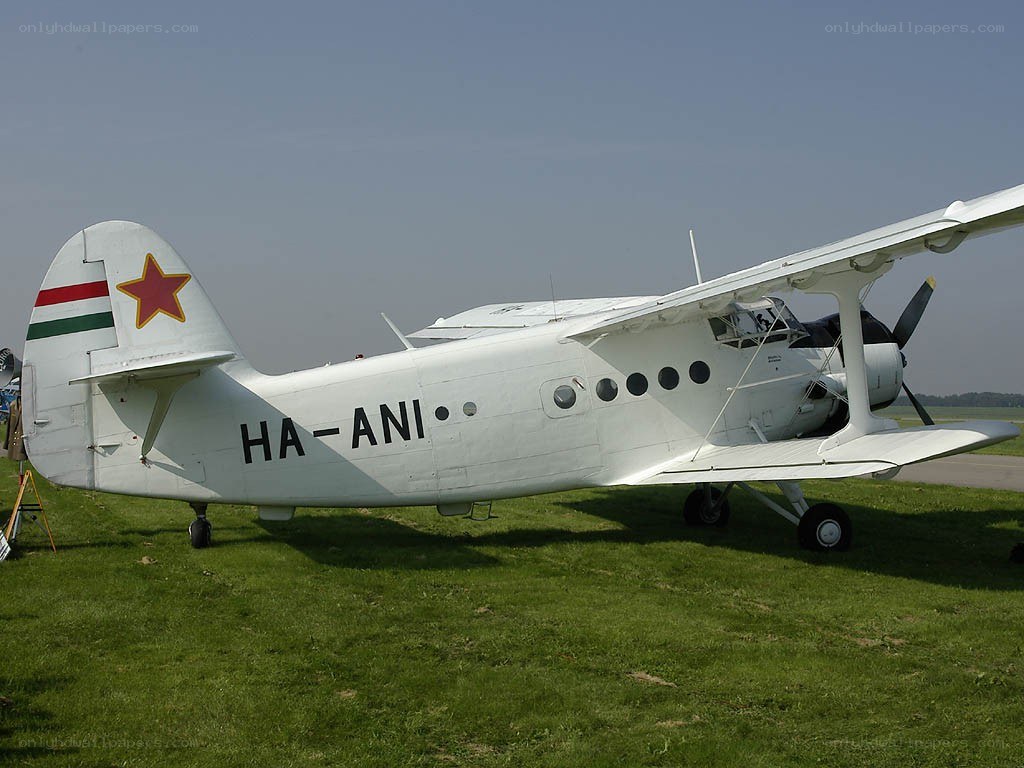 White aircraft with red star