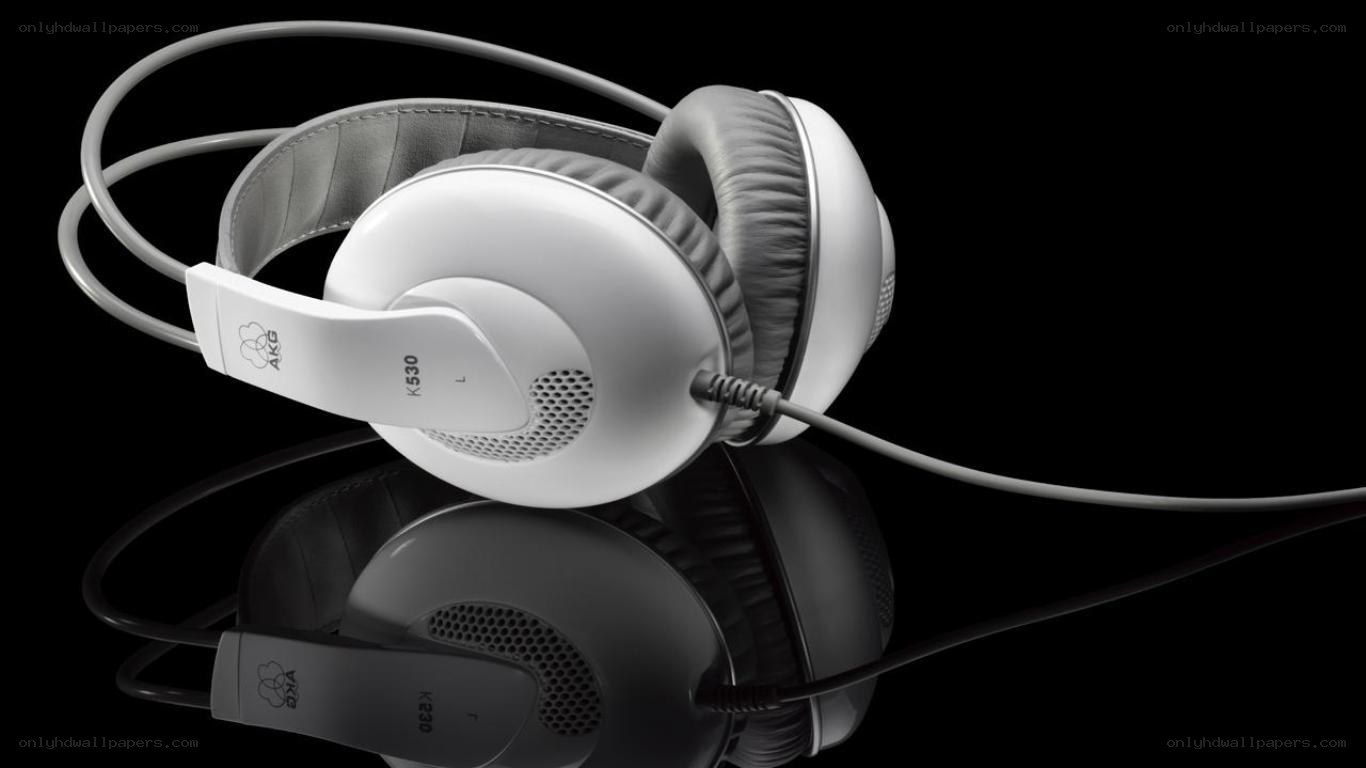 White AKG K530 headphones
