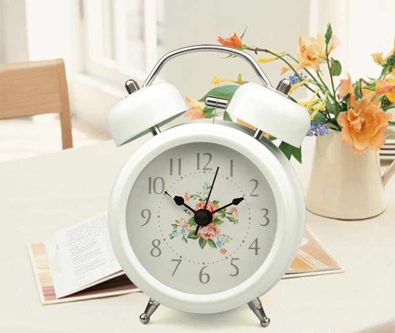 White Alarm Clock