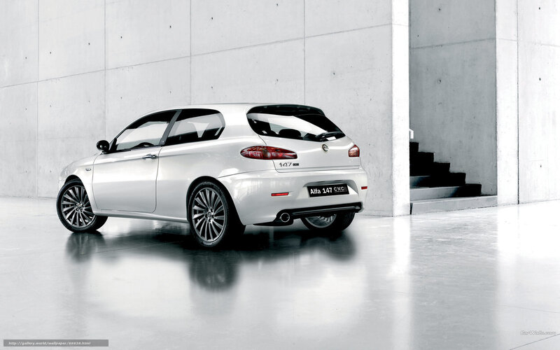 White Alfa Romeo 147