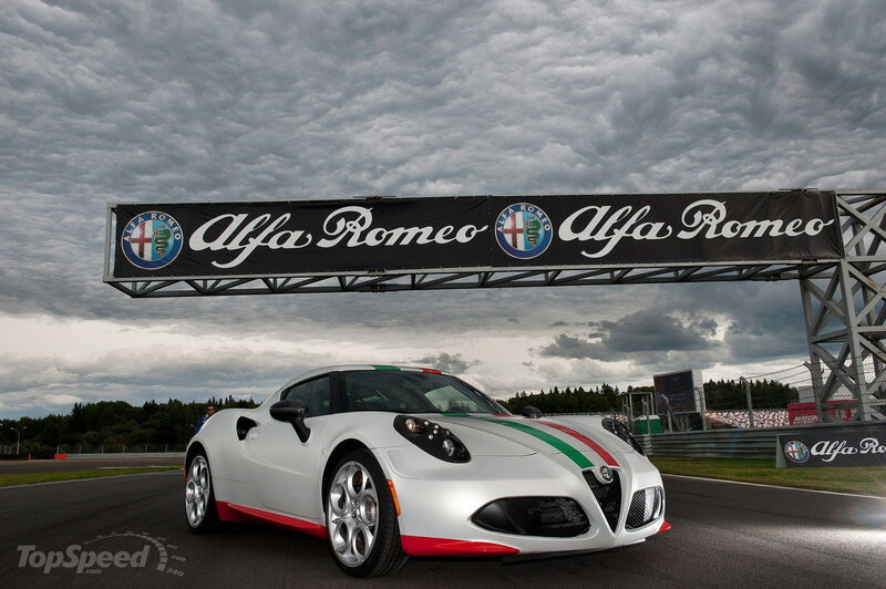 White Alfa Romeo Car — Dramatic, Photograph