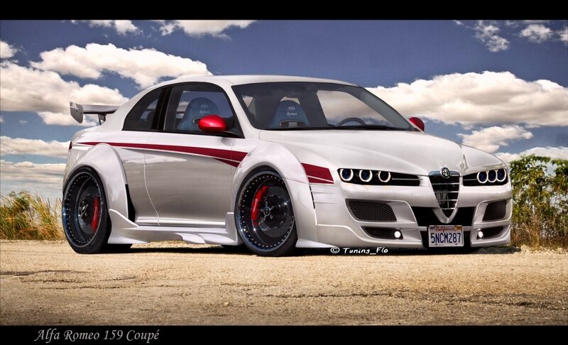 White Alfa Romeo Coupe
