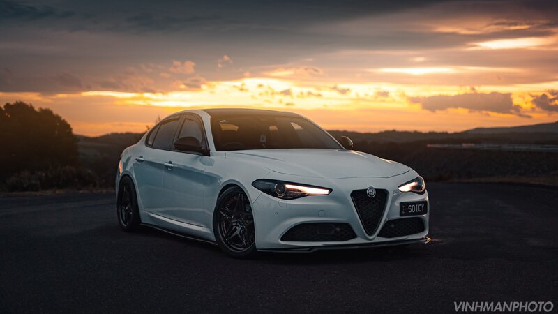 White Alfa Romeo Giulia