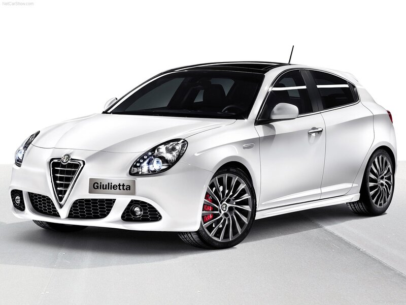 White Alfa Romeo Giulietta