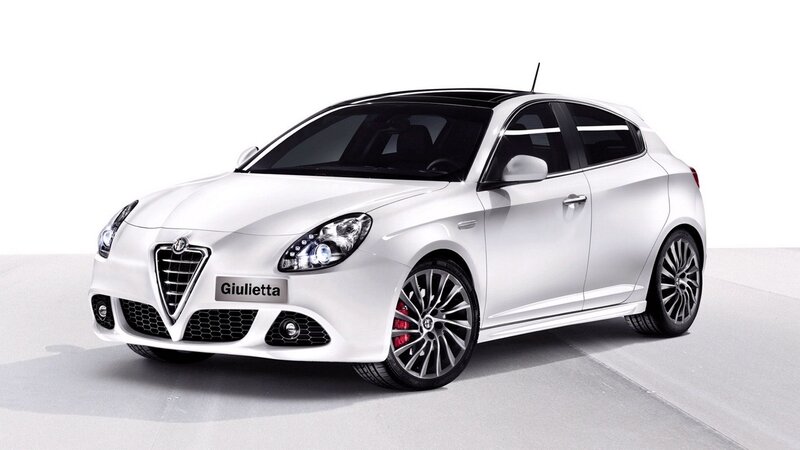 White Alfa Romeo Giulietta