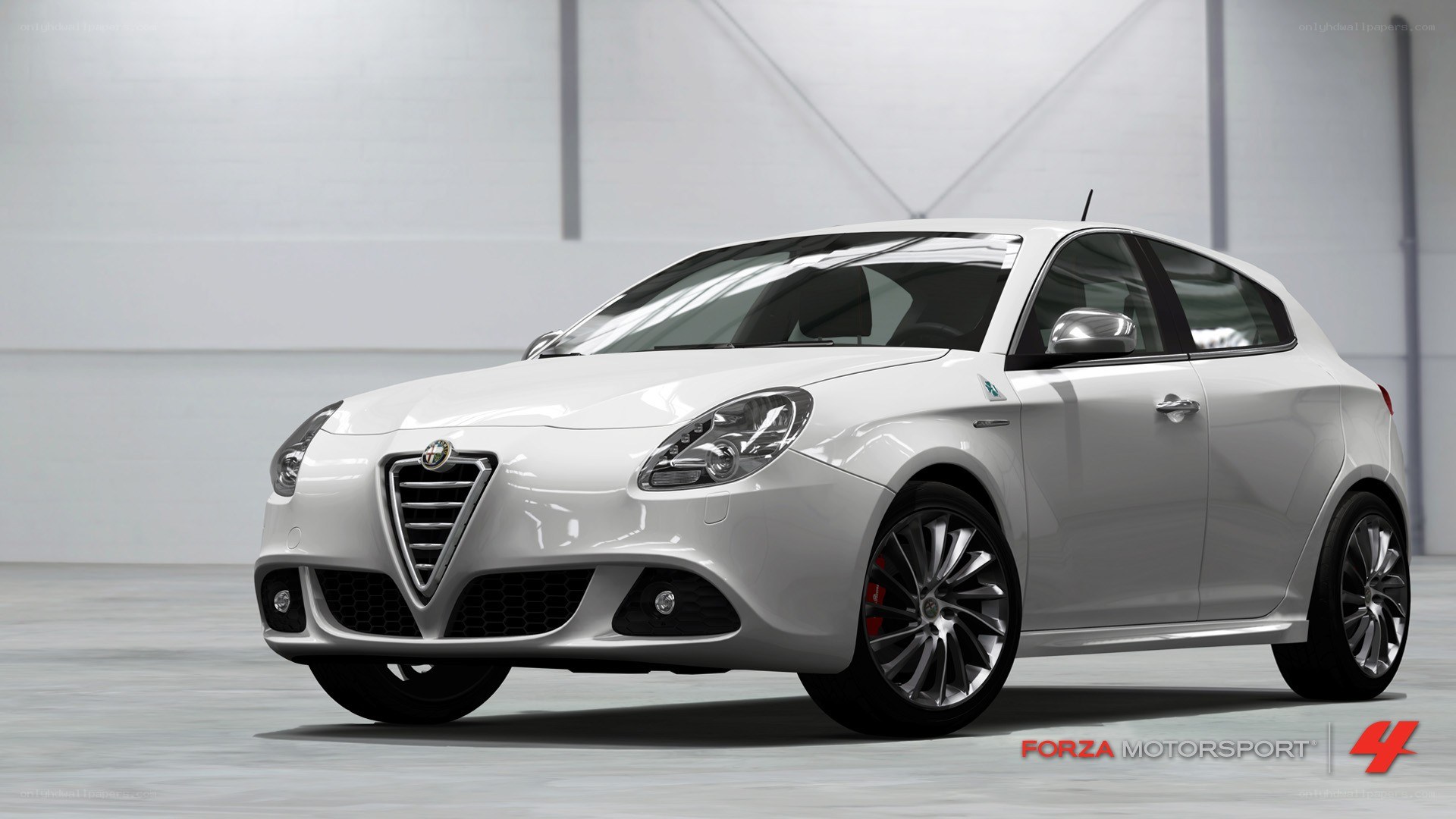white alfa Romeo Giulietta