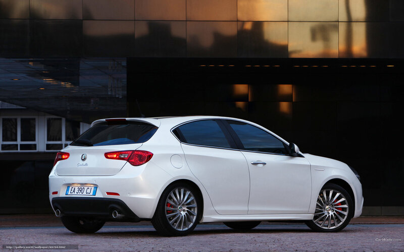 White Alfa Romeo Giulietta — Dramatic